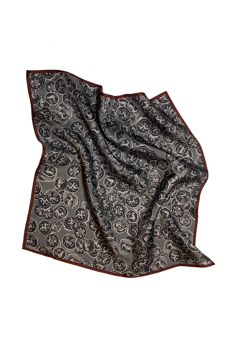 Платок-паше «Монеты». Серебро.