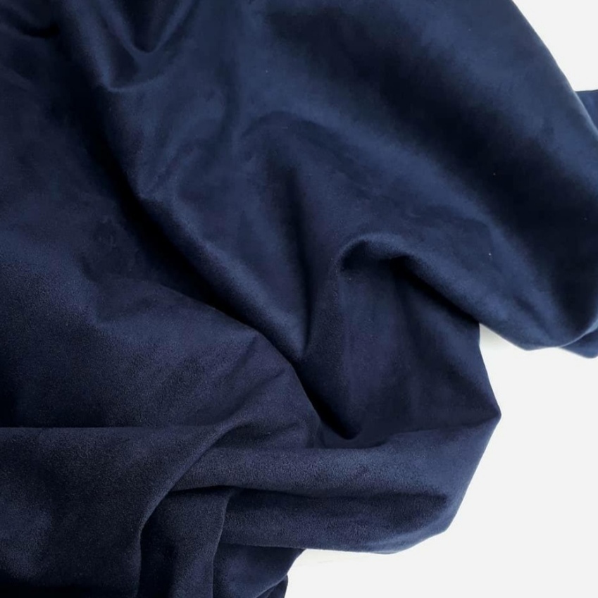 Замша двусторонняя - Тёмно-синяя