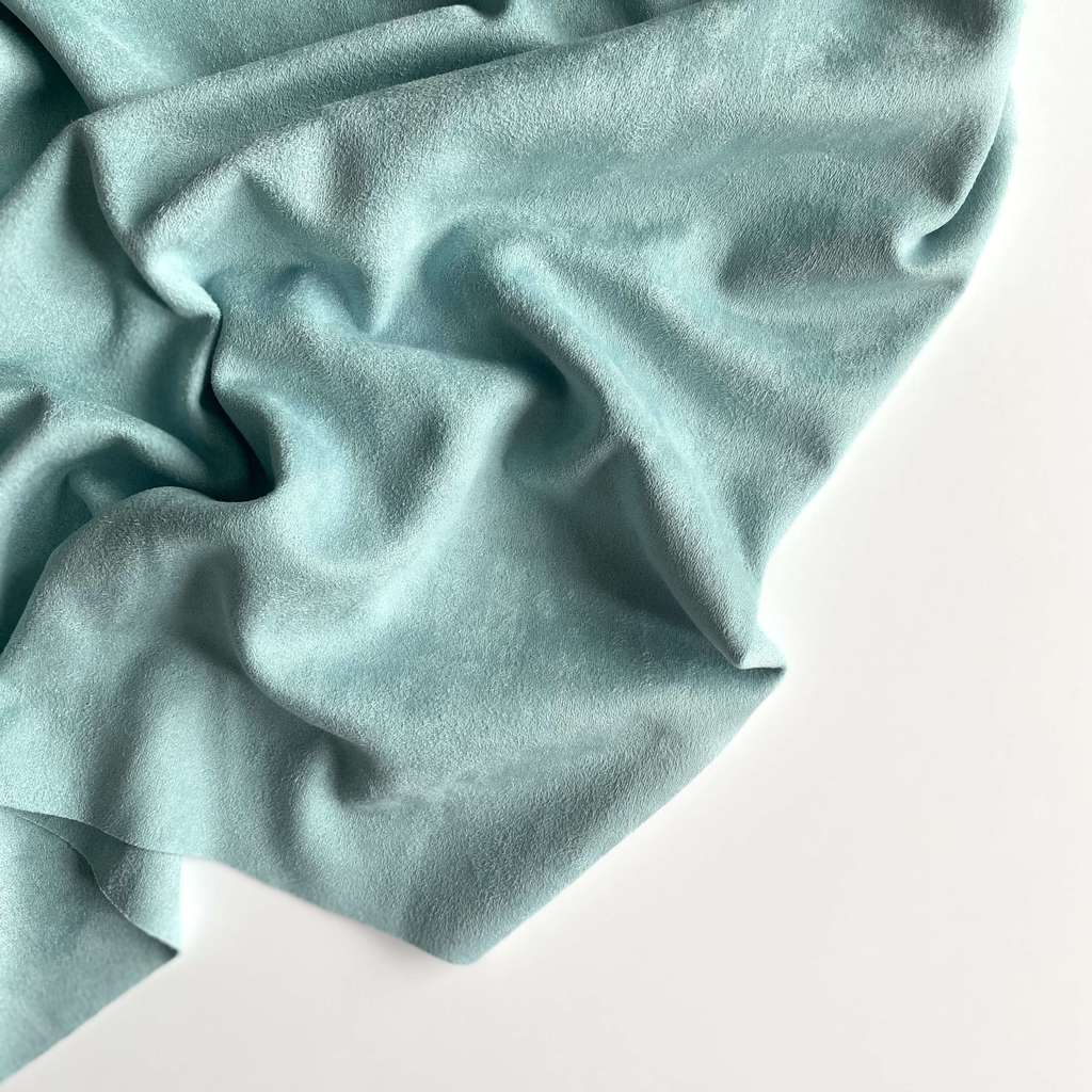 Замша двусторонняя - Мятно-голубая