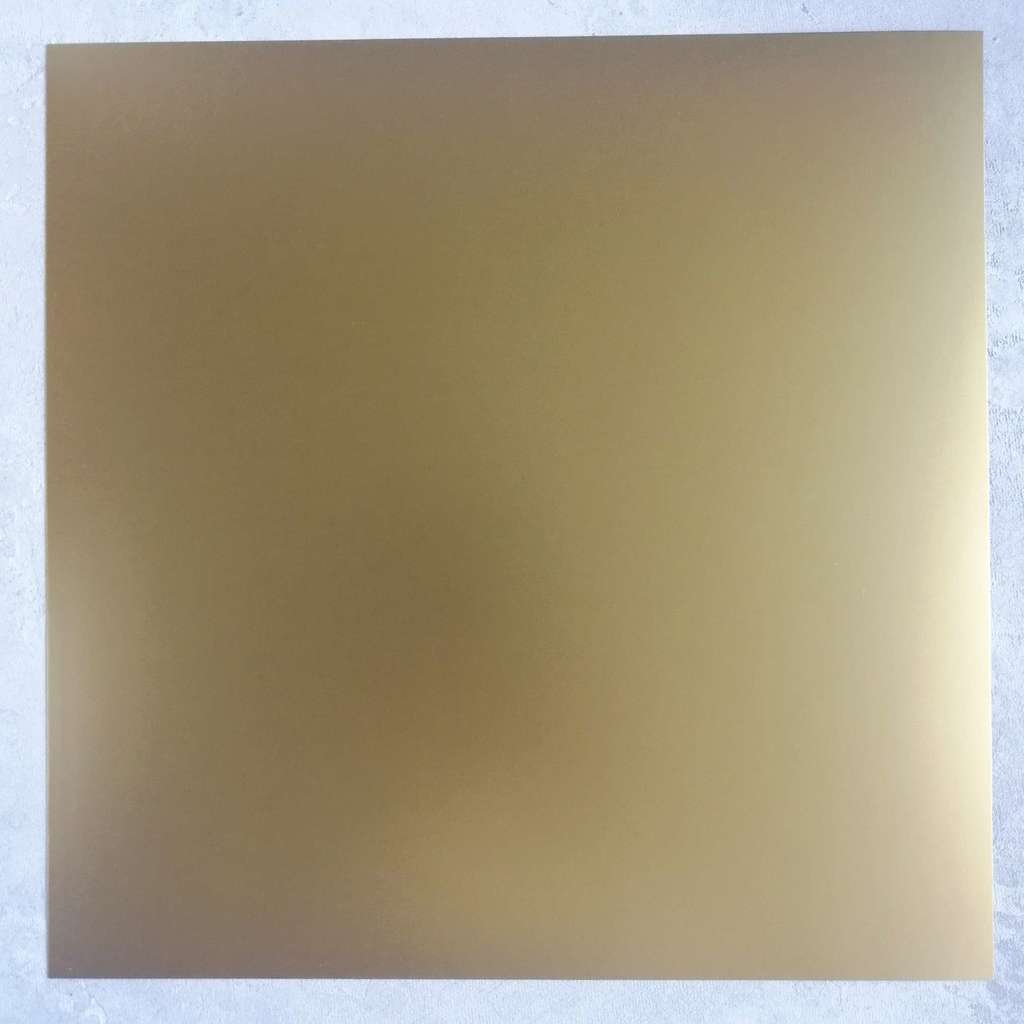Картон односторонний - Золото металлик, 30х30 см