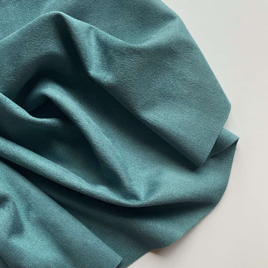 Замша двусторонняя - Тёмно-бирюзовая