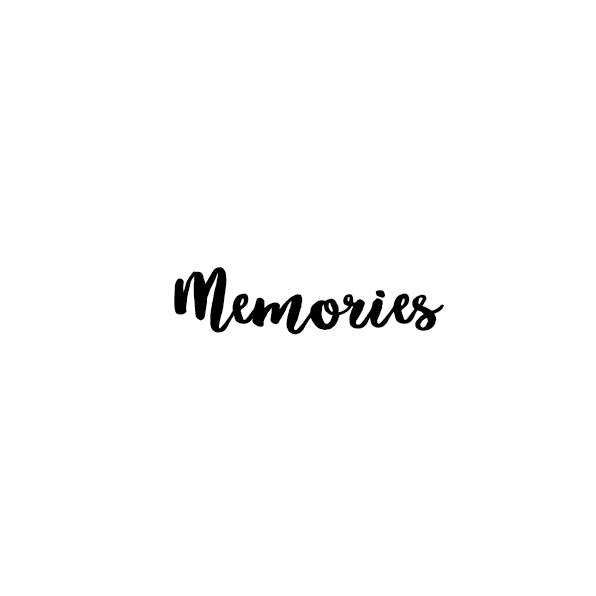 Надпись из термотрансферной пленки - Memories