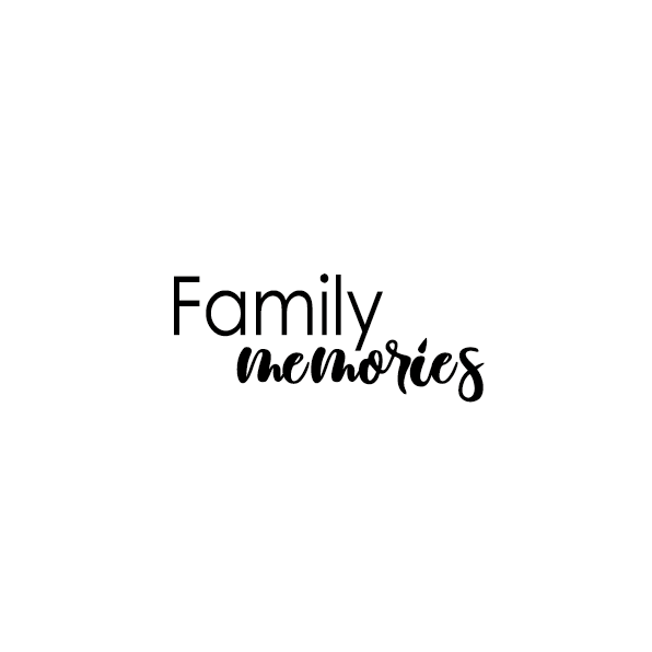 Надпись из термотрансферной пленки - Family memories