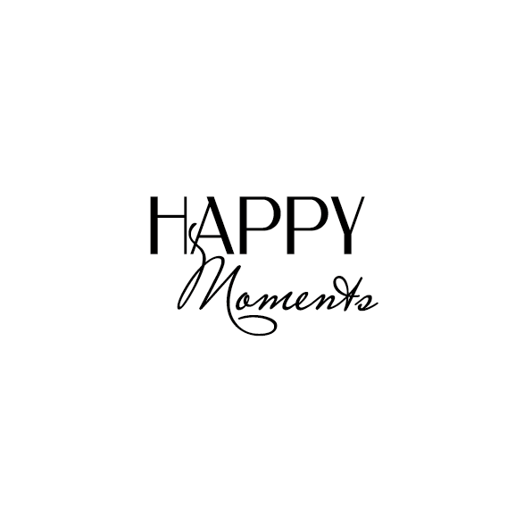 Надпись из термотрансферной пленки - HAPPY Moments