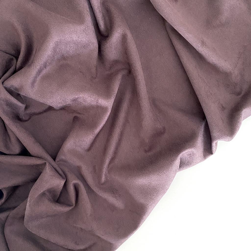 Замша двусторонняя - Коричнево-фиолетовая