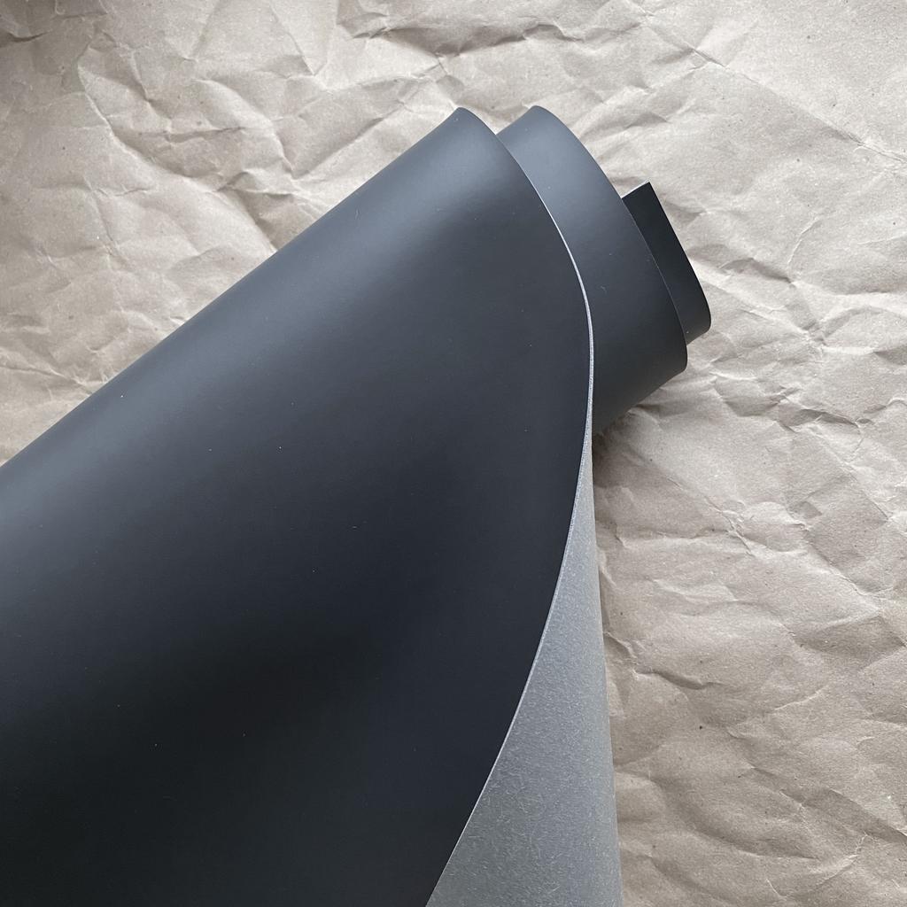 Переплетный кожзам матовый - Антрацит, ИТАЛИЯ