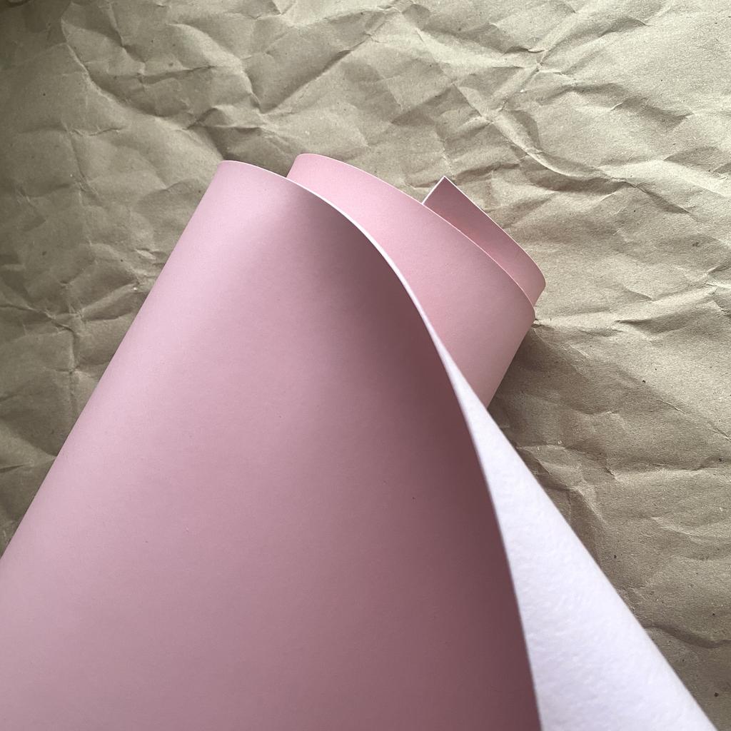 Переплетный кожзам матовый - Розовый, ИТАЛИЯ