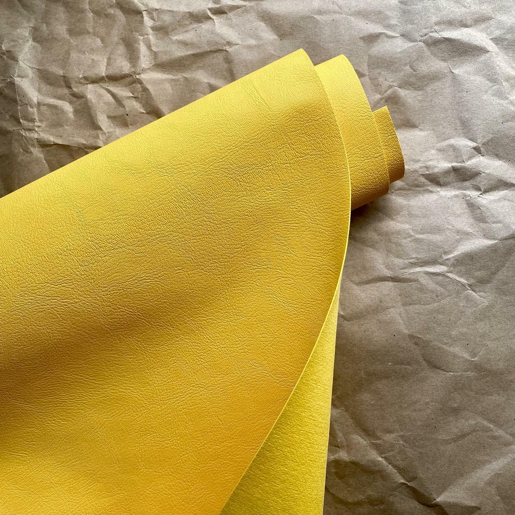 Переплетный кожзам - Ярко-желтый, Турция