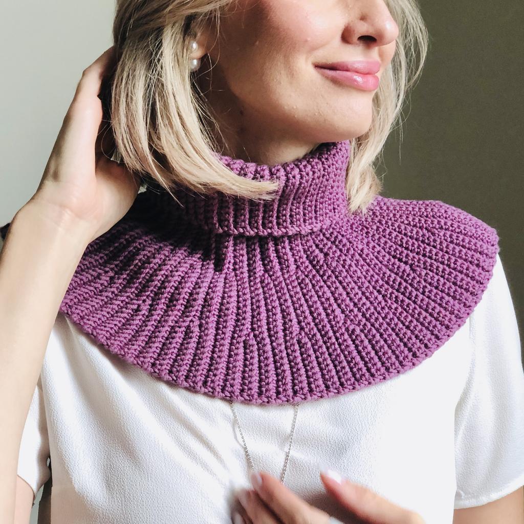 Мастер-класс по вязанию крючком манишки "Риббон" (Ribbon)