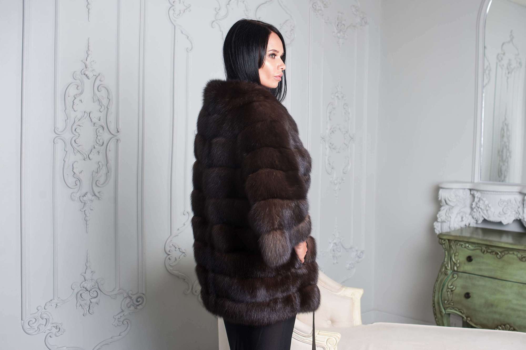 Шуба из меха соболя