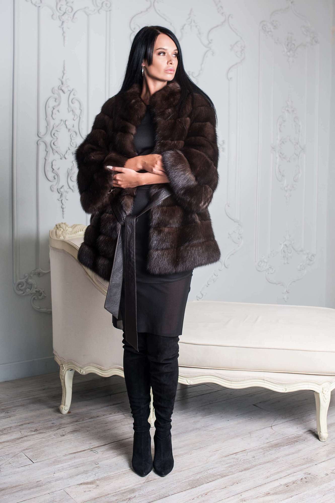 Шуба из меха соболя