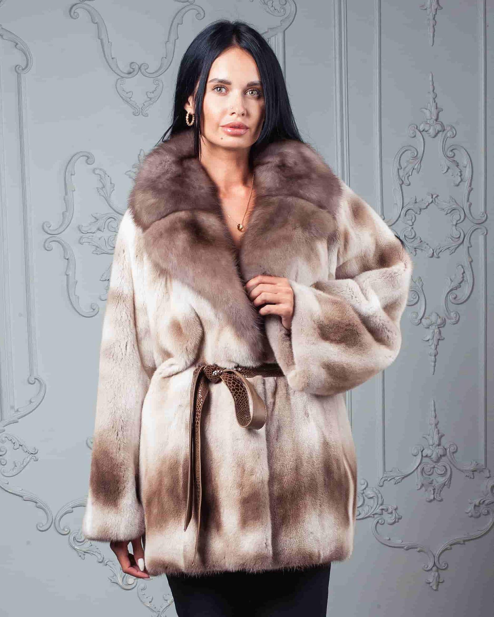Полушубок из меха норки "NAFA MINK"