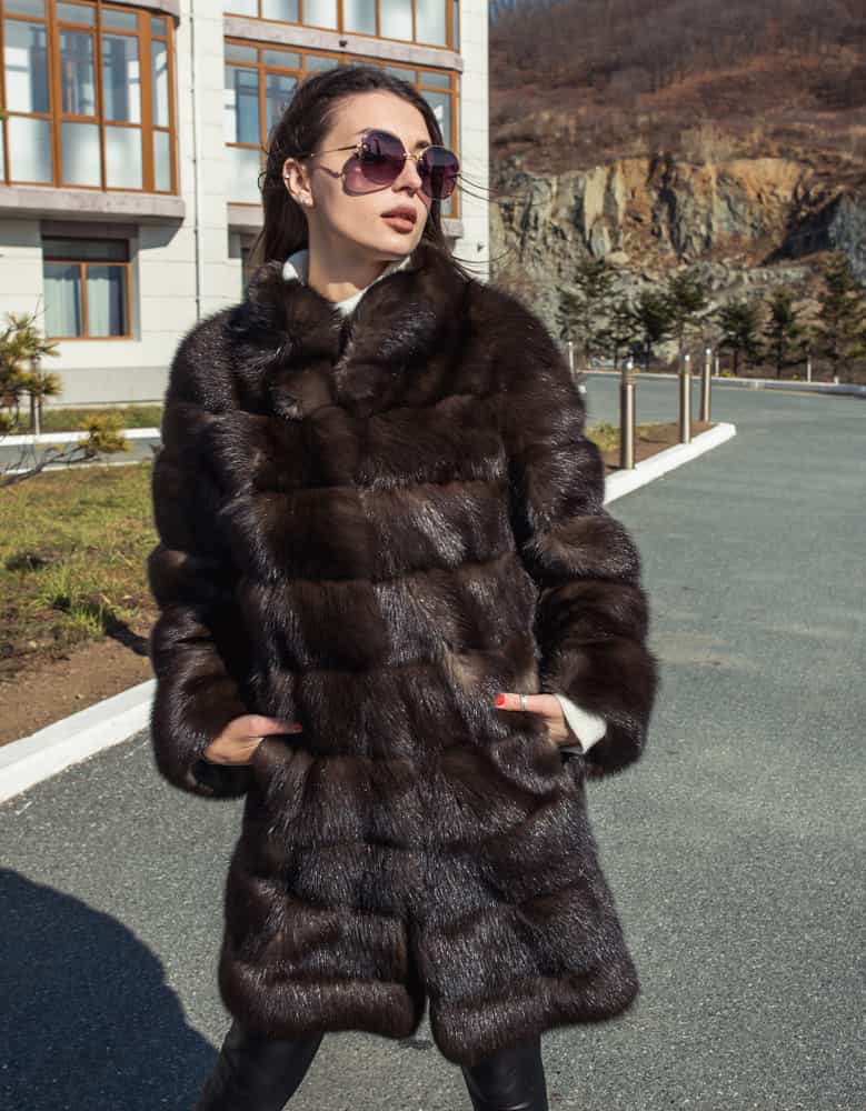 Шуба из меха соболя