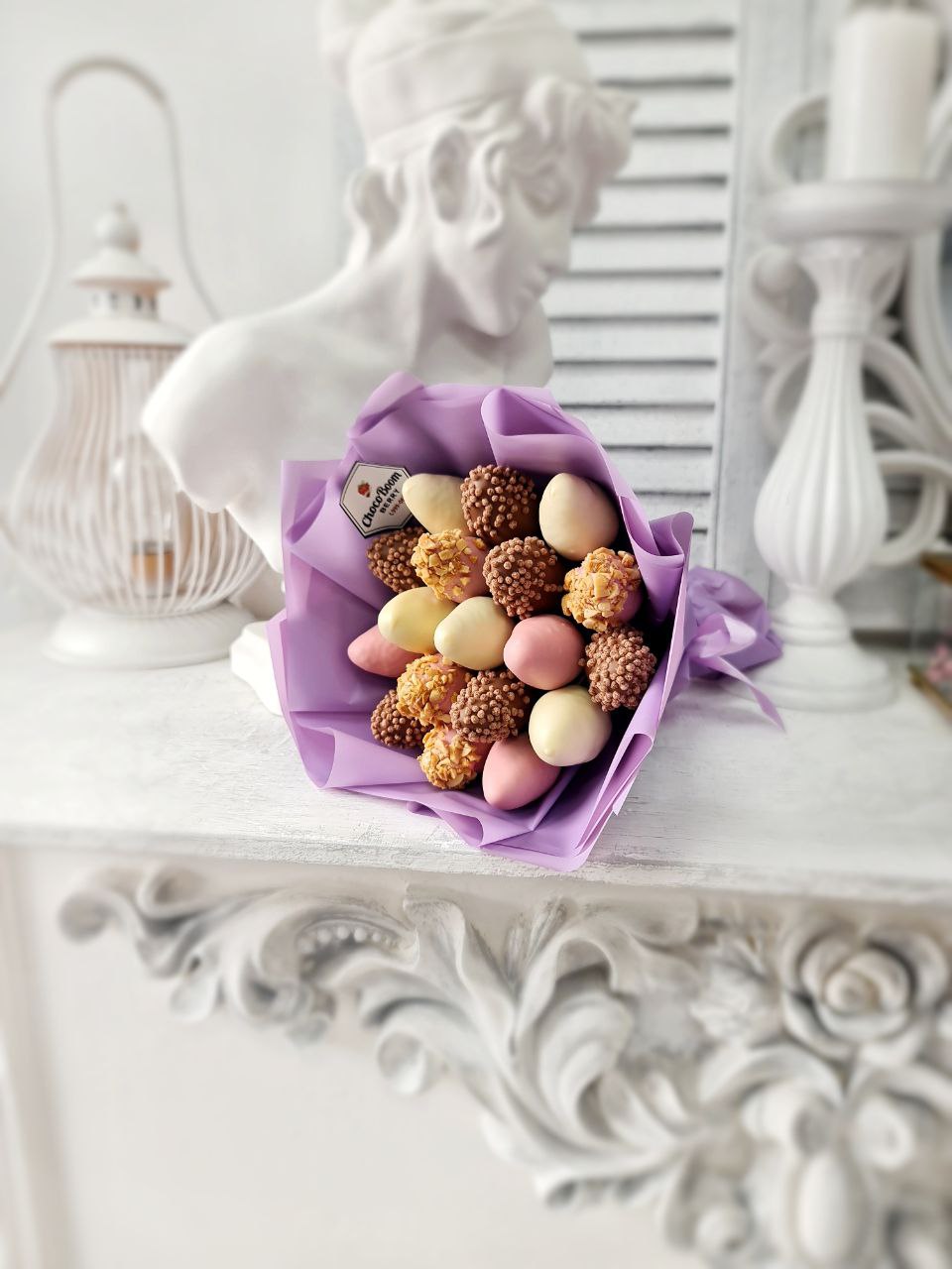 Букет клубничный  "Лаванда"