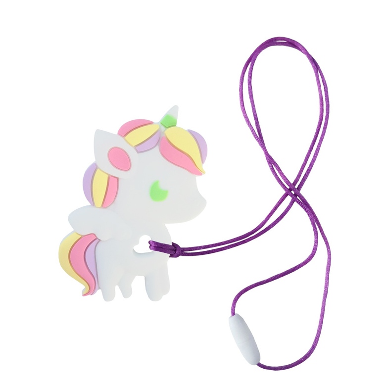 Прорезыватель силиконовый "Единорог" / пастельный