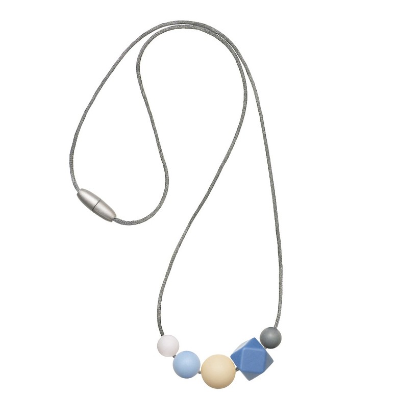 Силиконовые слингобусы Инес / бежево-голубые