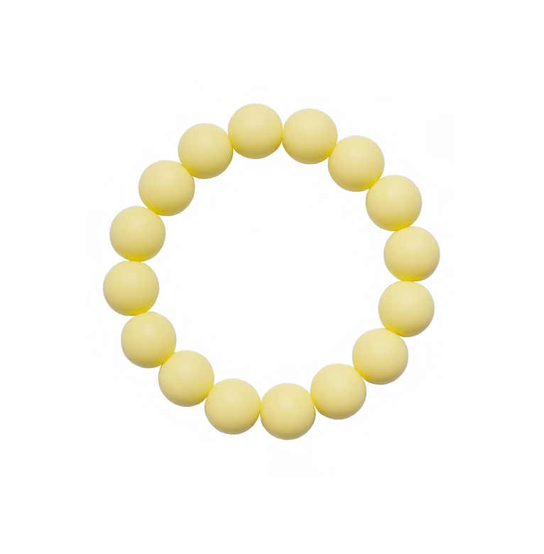 Браслет-прорезыватель Эста / ванильно-желтый