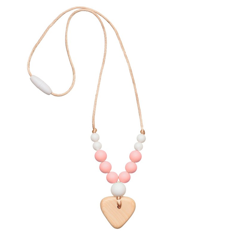 Силиконовые слингобусы Джулия / сердечко, нежно-розовые