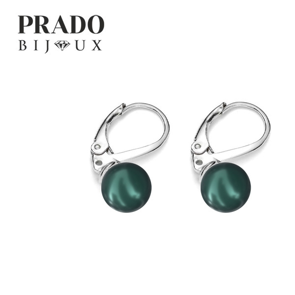 Серьги "Crystal pearl" tahitian