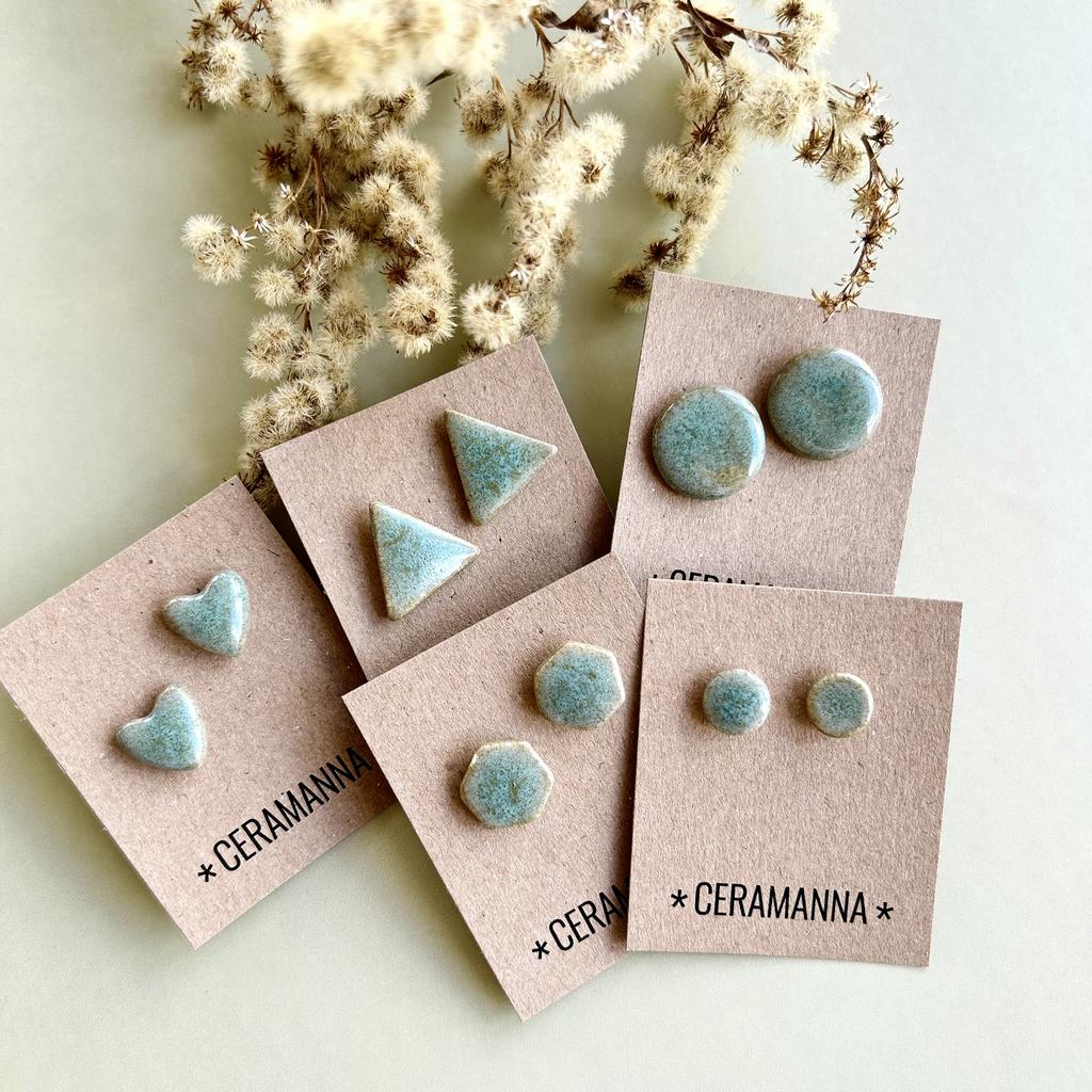 Нефрит небольшие серьги