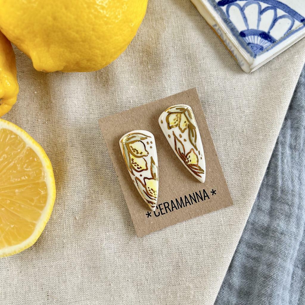 Серьги Наконечник лимонной стрелы