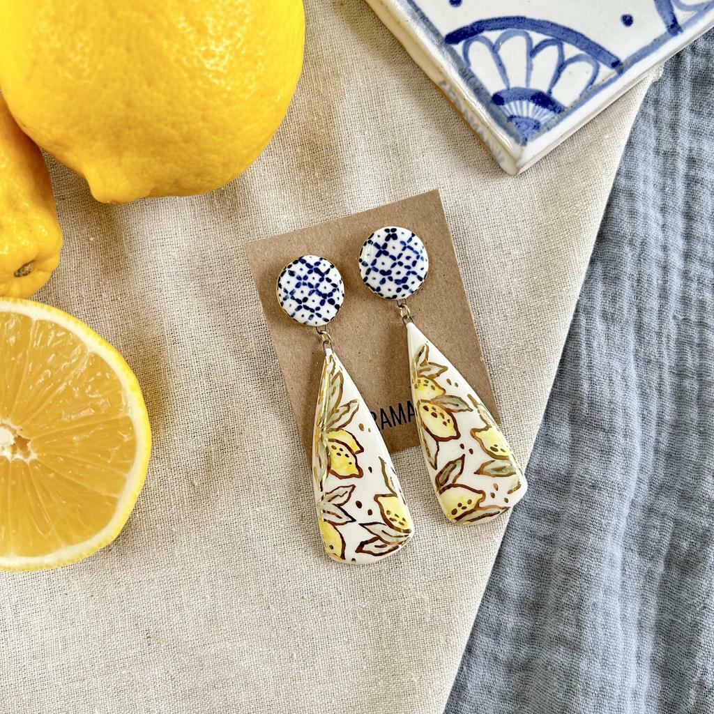 Серьги круг-наконечник лимонной стрелы