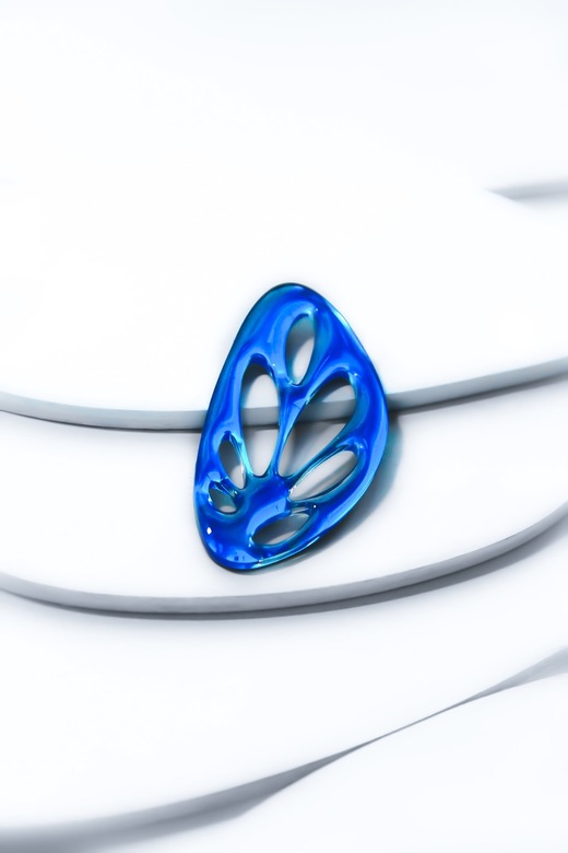 Blue Bioline brooch