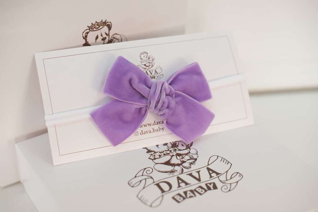 Повязка "Бантик  BOW" цвет: сиреневый