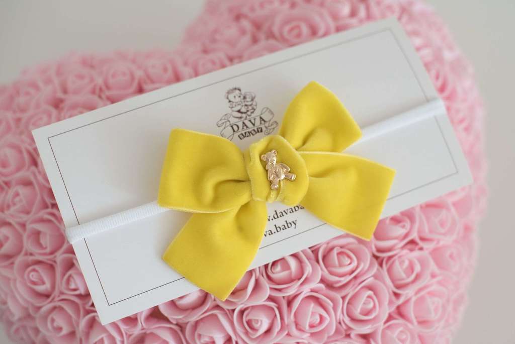 Повязка "Золотой мишка" цвет:  желтый