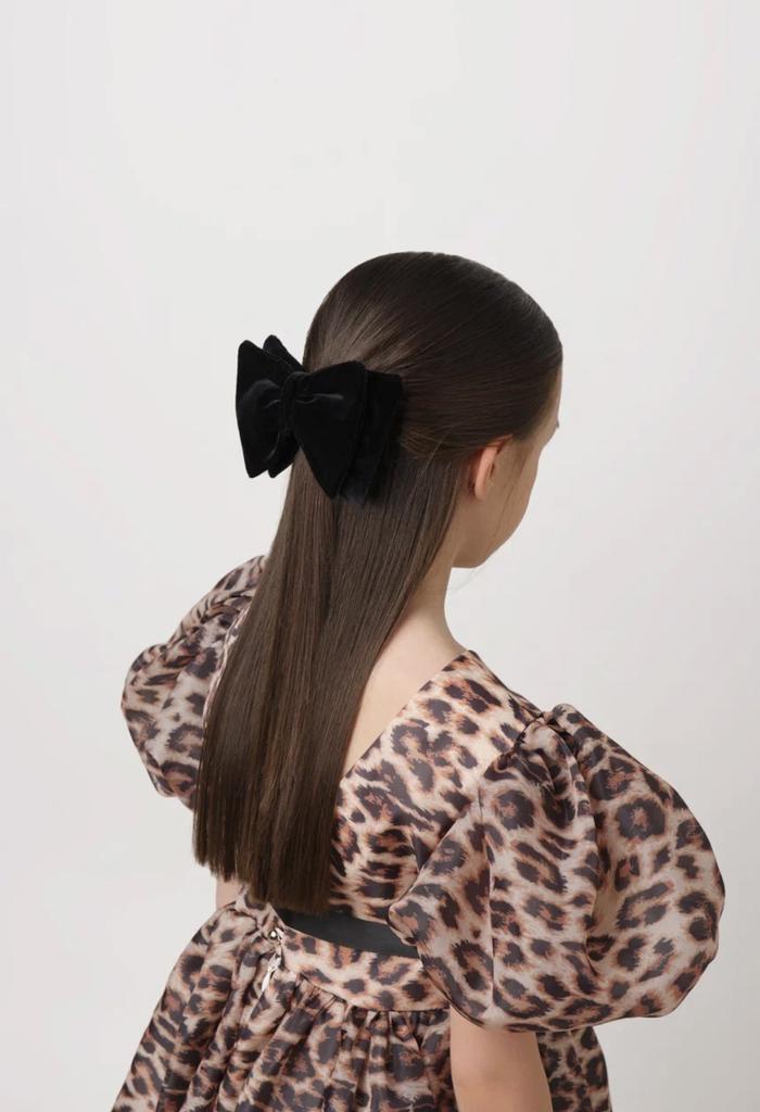Бант на заколке Velvet Black, размер M