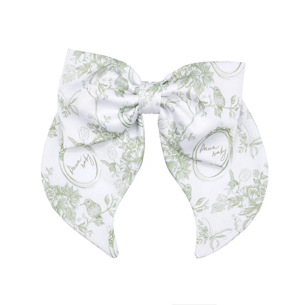 Бант на заколке "Lovely/Classic Vintage"  оливковый