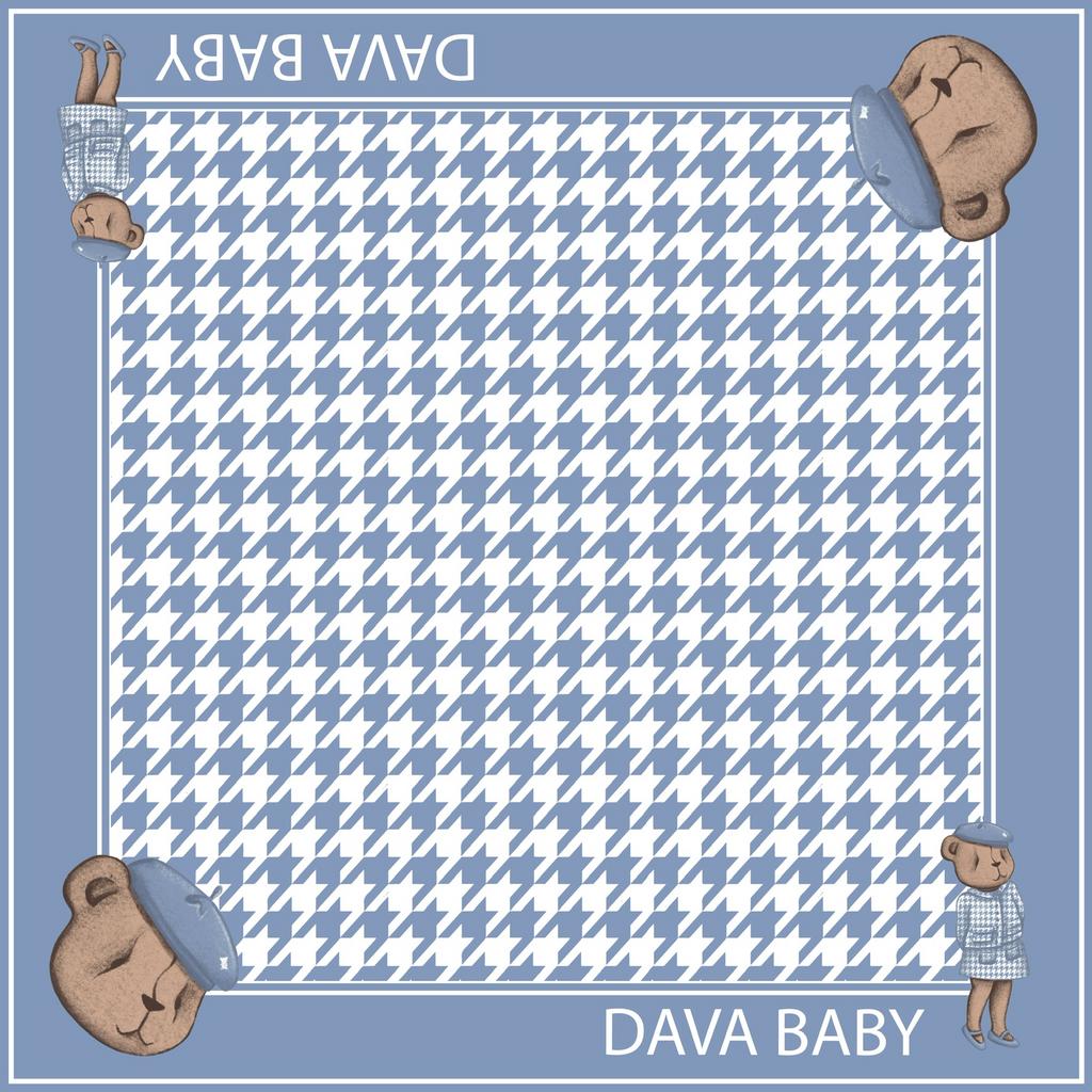 Шелковый платок "Skotland Darli" цвет: голубой