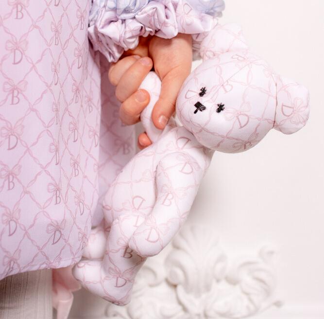 Игрушка мишка Color Dava розовая пудра