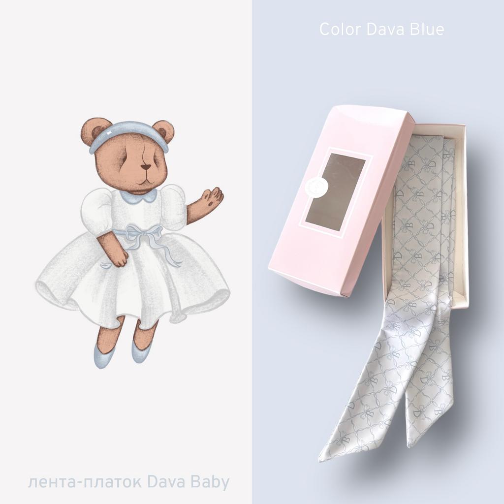 Платок-лента для шляпы DAVA цвет: голубой