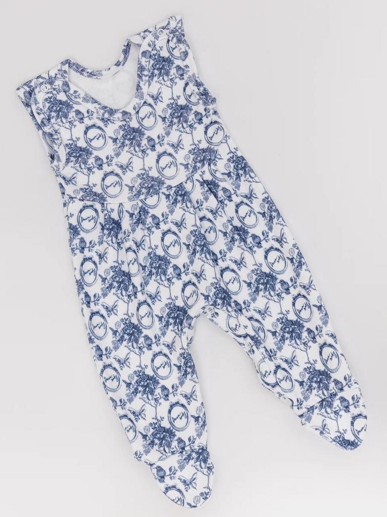 Комбинезон-cлип без рукавов Classic Vintage, цвет:: синий/белый