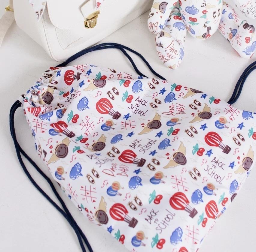 Сумка-мешок  DAVA SCHOOL PRINT NAVY