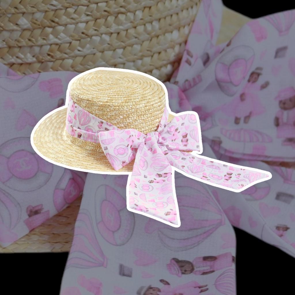 Шляпа-канотье "Summer Love" цвет: розовый