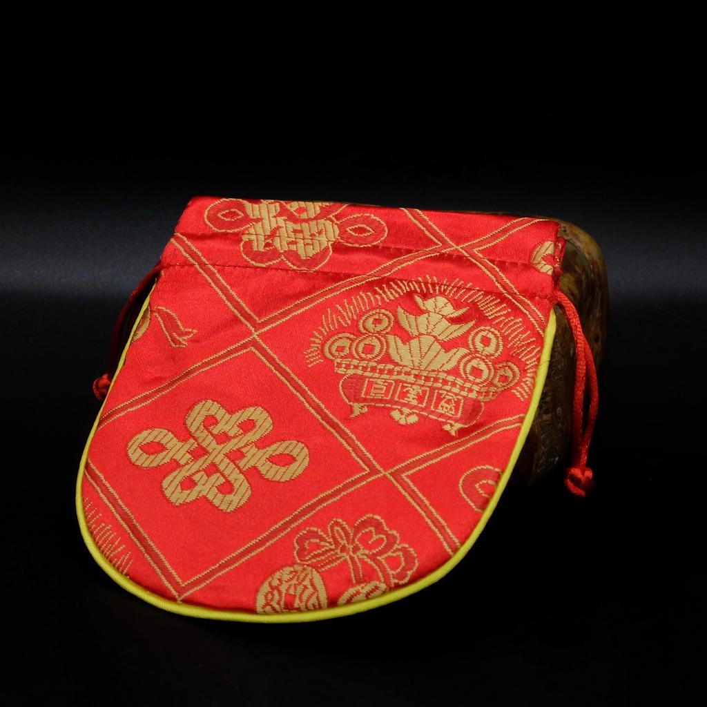 Мешочек шелковый красный N°2