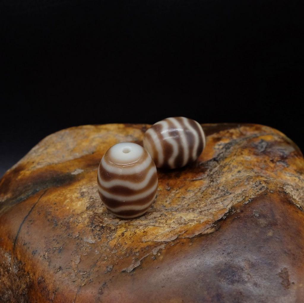 Бусины Дзи Волна N°7 (пара) original