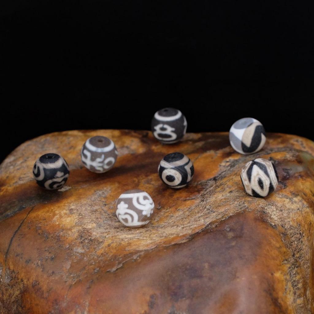 Набор бусин Дзи 12 мм, 200 штук