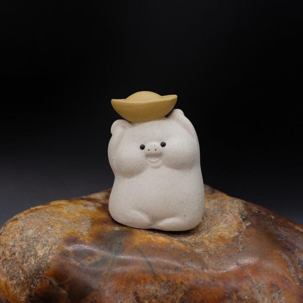 Чайная фигурка Поросёнок со слитком