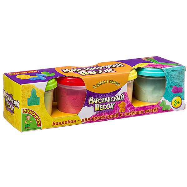 Набор игровой "Марсианский песок", 4 цвета по 100 г