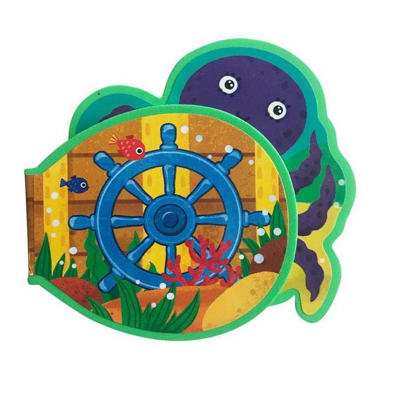 Книжка-игрушка Кто живёт на дне моря? Eva