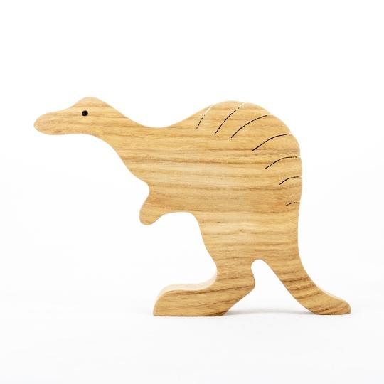 Динозавр Спинозавр неокрашенный. Деревянная развивающая игрушка