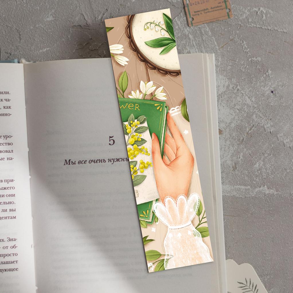 Книжная закладка «В руках Весна»