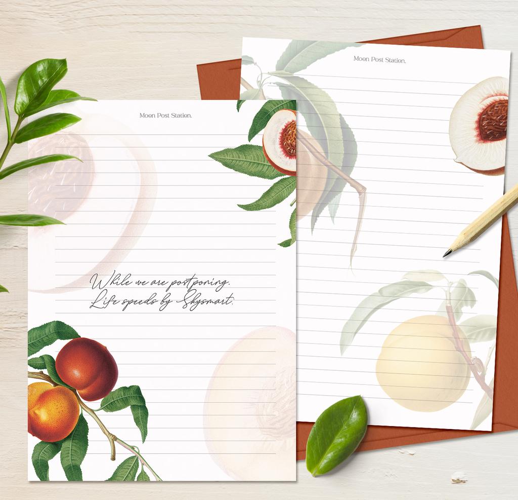 Бумага для писем «Персики»