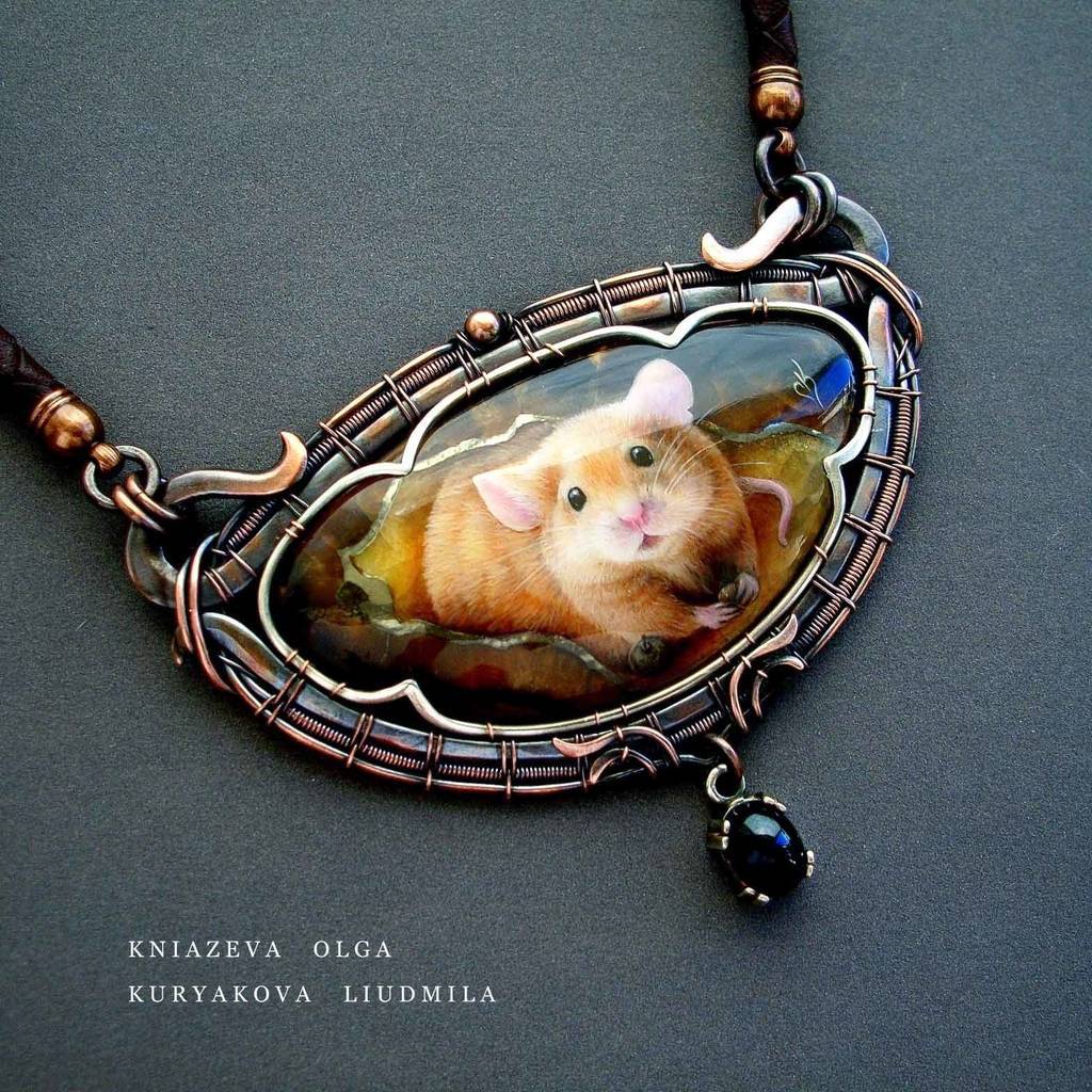 кулон колье мышка фото 1