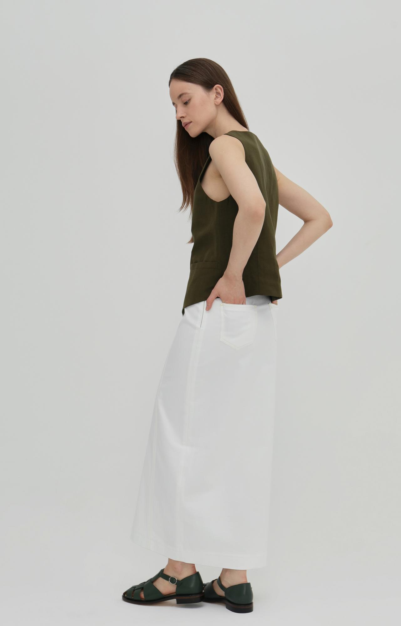 Юбка прямая джинсовая