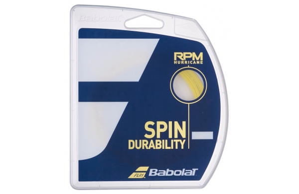Теннисная струна Babolat RPM Hurricane 1.25 Желтый 12.2 м (нарезка из бобины)