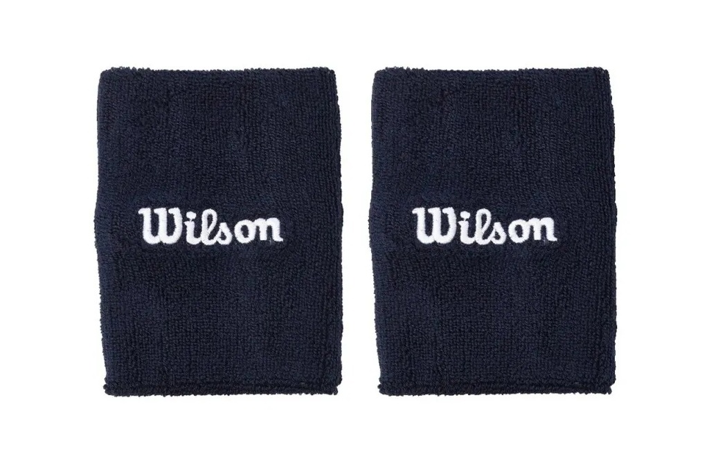 Напульсники Wilson U Wide Terry Wristbands (синий), 2 шт